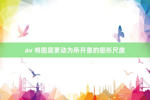 av 将图层更动为所开垦的图形尺度