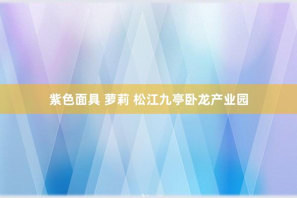 紫色面具 萝莉 松江九亭卧龙产业园